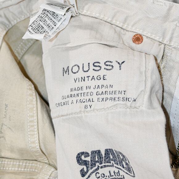 Moussy Vintage Women's Wolfcreek Skinny Jeans in off-white biege sz 27 - Picture 6 of 15